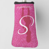 DAMEN PINK GLITZER GOLF HEADCOVER (Rotieren 90)