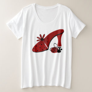 Damen Plus Size Basic T-Shirt