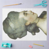 Damen-Profil-Decoupage-Papier Seidenpapier (Basteln)