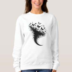 Damen Pullover Schmetterlinge
