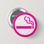 Damen-Raucherzone 喫煙女性 Japaner-Zeichen Button (Vorne & Hinten)
