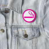 Damen-Raucherzone 喫煙女性 Japaner-Zeichen Button (Beispiel)