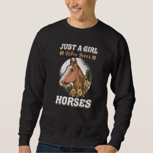 Damen Reitoutfit Besitzer Equestrian Pferd Sweatshirt