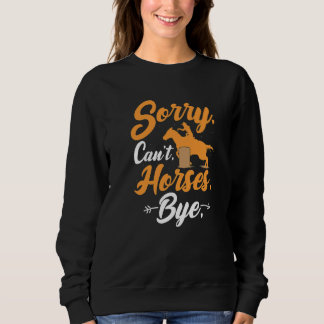 Damen Reitoutfit Besitzer Equestrian Pferd Sweatshirt