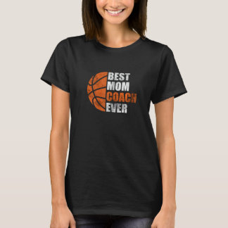 Damen Retro Beste Basketball-Mutter-Coach Aller Mü T-Shirt