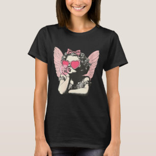 Damen Retro Cupid Valentinstag Niedlich Vintage Cu T-Shirt