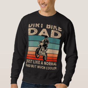 Damen Retro Dirtbike Motocross Dirt Bike Vater Mx  Sweatshirt