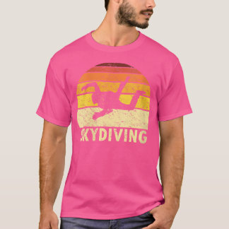 Damen Retro Fallschirmspringer-Shirt Herren Vintag T-Shirt