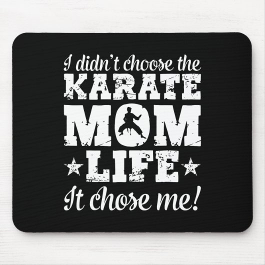 Damen Retro Ich habe nicht das Karate-Mutter-Leben Mousepad (Vorne)