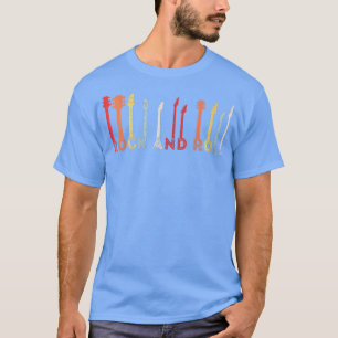 Damen Rock And Roll Vintage Design Konzertband T-Shirt