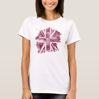 Damen-rosa Gewerkschafts-Jack-T-Shirt T-Shirt