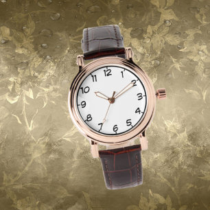 Damen-Roségold-Vintage-Uhr für sie Armbanduhr