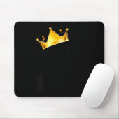 Damen Royal Black King Magic Mit Goldener Krone, M Mousepad (Mit Mouse)