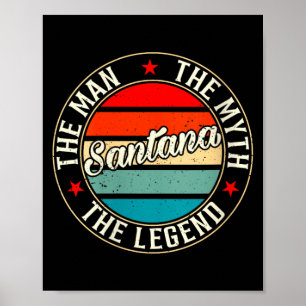 Damen Santana The One And Only The Legend Shirt Poster