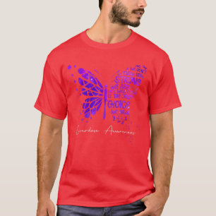 Damen Schmetterling Lila Band Überdosis Bewusstsei T-Shirt