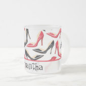 Damen Schuhe Hoch Mattierter Glass Kaffee Tasse Cu (VorderseiteRechts)