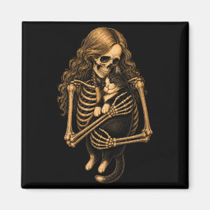 Damen Skelett umarmender Smoking-Kate Vintage Magnet