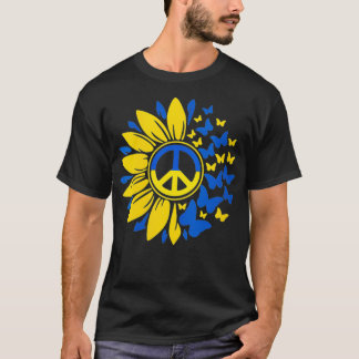 Damen Sonnenblume Ukraine Ukrainische Flagge Ukrai T-Shirt