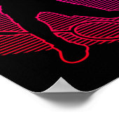 Damen-Squash Herren-Shuttle Badminton  Poster (Ecke)