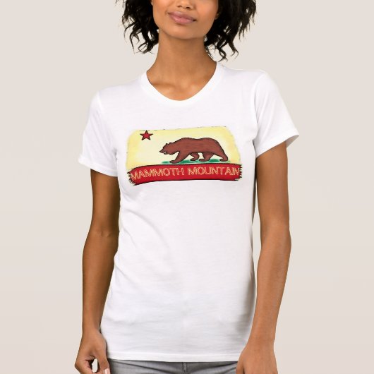 Damen-Staats-Flaggent-stück Mammoth Mountain T-Shirt (Vorderseite)