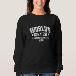 Damen Standard Schnauzer für Mama Hunderasse Weiß Sweatshirt
