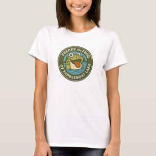 Damen-T-Shirt Freddy der Frosch auf Paddleboat Lak T-Shirt