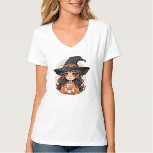 Damen T-Shirt Gemütliches Herbst-Ästhetik-Hallow