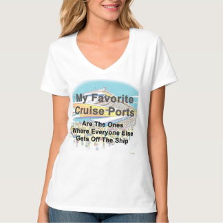 DAMEN T-SHIRT - Meine Lieblings-Kreuzfahrthäfen -
