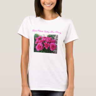 Damen-T - Shirt mit rosa Rosen