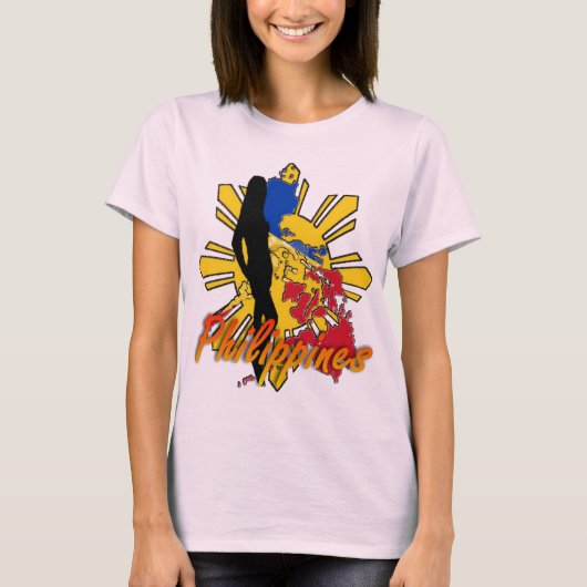 Damen-T - Shirt Philippinen W/Girl (Vorderseite)