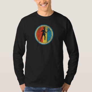 Damen Tennisspieler Vintage  Tennis mit Distressed T-Shirt