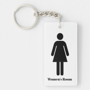 Damen-Toilette öffentliche Toilette Schlüsselanhänger