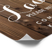 Damen Toilettenschild - Pflegeprodukte Körbe Poster (Ecke)