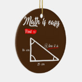 Damen Triangle Geometrie Mathematik ist leicht zu Keramik Ornament (Rechts)