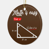 Damen Triangle Geometrie Mathematik ist leicht zu Keramik Ornament (Links)