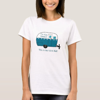 DAMEN-TSHIRT | Retro Camper Anhänger T-Shirt