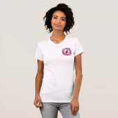 Damen-Turnhallen-Weste (weiß) T-Shirt (Vorne ganz)