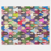 Damen und Herren Fleecedecke (Vorderseite (Horizontal))