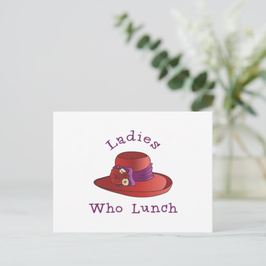 Damen und Herren Postkarte (Stehend Vorderseite)