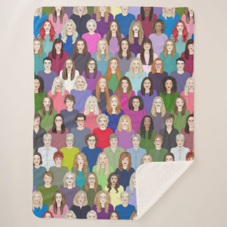 Damen und Herren Sherpadecke