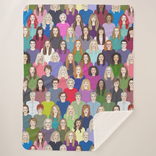 Damen und Herren Sherpadecke (Vorderseite)