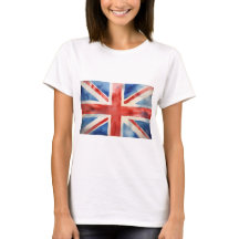Damen-Union-Jack-T-Shirt