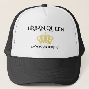 DAMEN URBAN STAND TALL ROSA WEISS NYLON TRUCKER  TRUCKERKAPPE