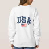 Damen-USA-Sweatshirt Sweatshirt (Rückseite)