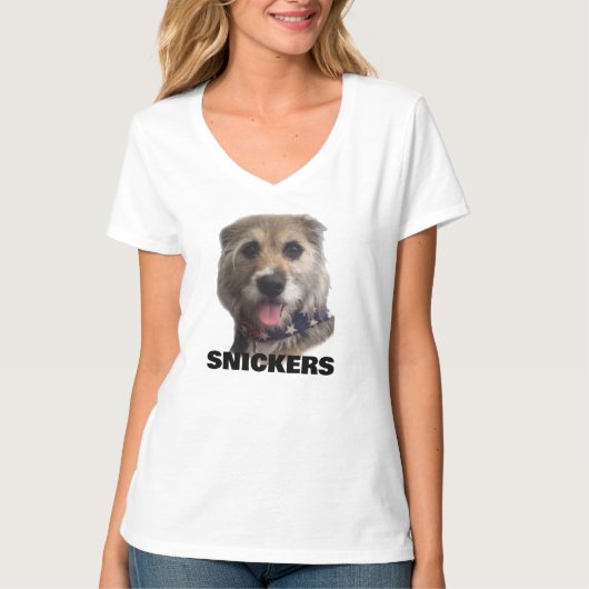 DAMEN V-AUSSCHNITT T-SHIRT (Vorderseite)
