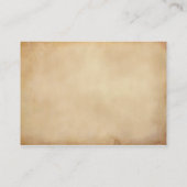 Damen viktorianische Steampunk Visitenkarte (Rückseite)