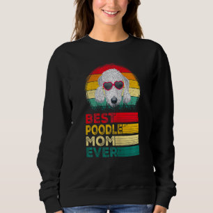 Damen Vintage Bester Pudel Papa Aller Zeiten Vater Sweatshirt