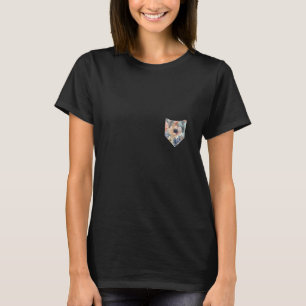 Damen Vintage Blumen Tasche Süße Mohnblume G T-Shirt