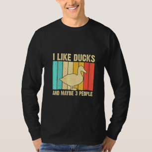 Damen Vintage-Ente für Ente Männer Frauen Stockent T-Shirt