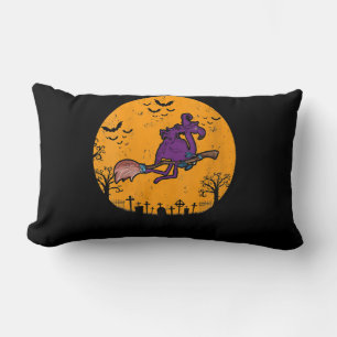 Damen Vintage Hexe Flamingo Kostüm Halloween Lendenkissen